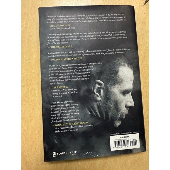 Wrestling for my Life Shawn Michaels book. - Picture 2 of 4